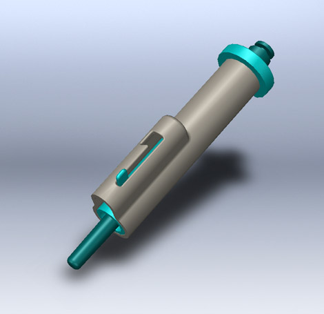 Medsolve Side Load Product Design Illustration in Solid Works